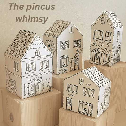 Houses Printable Craft- The pincus whimsy