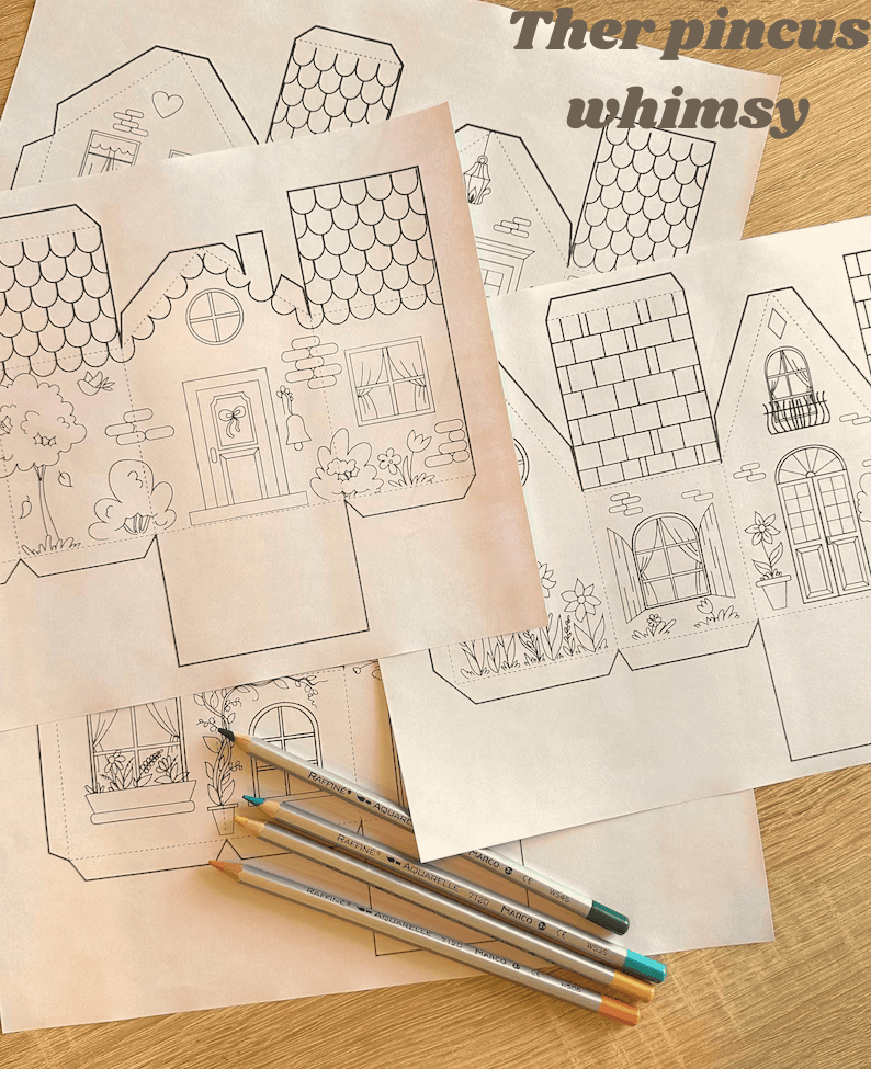 DIY Printable Coloring Craft-The pincus whimsy (Copy)