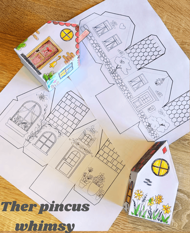 DIY Printable Coloring Craft-The pincus whimsy (Copy)